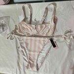 Victoria's Secret Vicotria's Secret Bikini Set Pink stripes Photo 0