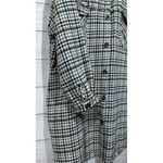 Davi & Dani  Black & White Green  Button Longer Length Jacket Size 1XL‎  Pockets Photo 6