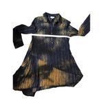 Adore blue and beige asymmetrical popover blouse Black Size M Photo 7