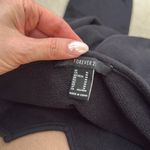 Forever 21 Cropped Sweatshirt Black Sweater Crop Top Shirt V Neck Size Medium Photo 4