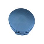 Blue Round Pillbox Hat Mini Hat Fascinator Bow Accent Photo 4