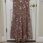 Mac Duggal NWT  67481 Pink Floral Embellished Sleeveless Plunge Neck Gown Size 12 Photo 7