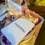 Valentino Velvet Halter Crop Top In Water Lilac Purple Size 10 Photo 3