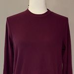 Tommy John Zen ribbed long sleeve crew in port Royal (maroon) size small lounge Red Photo 1