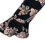 White House | Black Market Scoop Neck Belled sleeve Artsy Floral Tunic EUC Size M Photo 4