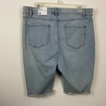Lane Bryant Womens Size 16 Signature Fit Mid Rise Bermuda Shorts Frayed Hem Photo 2
