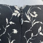 Club Monaco Dress 8 Black White Floral Long Sleeve Kaisle Sheath Above Knee Photo 8