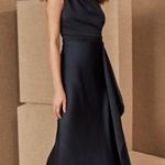 BHLDN Anthropologie Espen Satin Navy Maxi Formal Gown Dress Plus Size 26W Photo 5