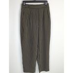 Aritzia  Babaton Olive Green & White Striped Modesto Pinstripes Pants Women's 4‎ Photo 1