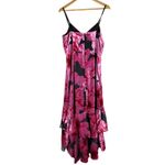 Hutch  Floral Ruffle Velvet High-Low Maxi Dress Size US 12 Photo 1