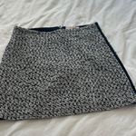 Tory Burch Lucille navy white metallic textured tweed mini skirt 8 Photo 5