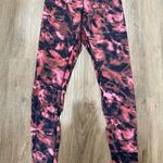 Lululemon  Align Pink Red Blossom Leggings High Rise Yoga Pants Floral Size 8 Photo 2