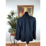 Evan Picone Evan-Picone Woman Plus 22W Jacket 4 Pockets Lapel Notch Collar Blue Long Sleeve Photo 2