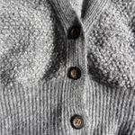 Urban Outfitters Gray Textured V-Neck Sweater Vest Photo 2