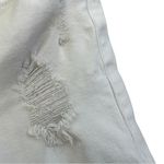Levi's Levi White Distressed Denim Shorts Photo 6