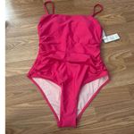 Cupshe Square Neck Pink One Piece Swimsuit Size Medium Photo 0