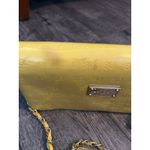 St. John  Women's Yellow Logo Chain Leather Purse Shoulder Bag Photo 11