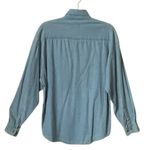 Denim Embroidered fall design Outrageous Sports Button front shirt. SZ. M. Blue Size M Photo 1