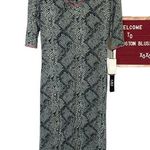 ABS Allen Schwartz A.B.S Allen Schwartz Snakeskin Print Long Maxi Dress Women Sz M Photo 7