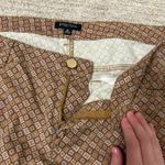 Etcetera  Women's Brown Geometric Straight Leg Pants Photo 5