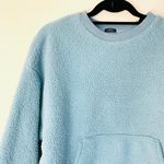 Gap Oversized Sherpa Sweatshirt in Blue size S Photo 3