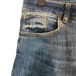 River Island Blue Distressed Ripped Raw Hem Skinny Denim Jeans Women Sz 12 Photo 6