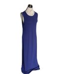 FSL Apparel Womens Dress Size Medium Maxi Sleeveless Stretch Side Slit Beach Purple Photo 1
