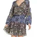Parker Gladis Silk Snake Print Snakeskin Mini Dress Photo 0