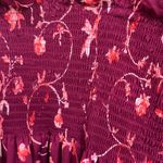 Hill House  Nap Dress Pink Floral Smocked Ruffle Midi Cottagecore Size S Photo 5