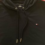 Tommy Hilfiger Black Hoodie T-Shirt Dress with Logo Tape – Size XL Photo 7