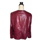 John Paul Richard  Snake Skin Red Metallic Blazer Size M Photo 1