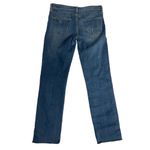 Just Black Just Black Women's Distressed Straight Jeans Size 31 Blue Medium Wash Low Rise Photo 1