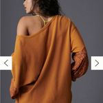 Anthropologie Annette Floral Print Sleeve Waffle Knit Top Size Small Photo 4