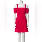 ALC Frank A.L.C. Calla Ramie Blend Cold Shoulder Dress in Red Mini Women’s 4 Photo 1