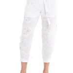 Young Fabulous and Broke NWT  White Eyelet Pants Photo 0