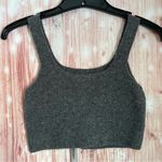Everlane The Cozy Gray Stretch Cropped Wool Blend Tank Top Photo 6