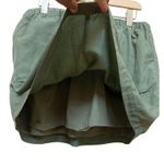 Lacoste Army Green Pocket A Line Mini Lined Skirt Size Medium Photo 6