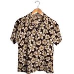 Notations  Hawaiian Button Up Size Small Tropical Y2K Blouse Floral Vintage Photo 1