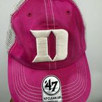 47 Brand 47 Duke University Pink Custom Bleach Splatter Dad Hat OS Photo 3