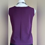 Valerie Stevens Valerie Steven’s Purple & Black Tank Top SZ L Photo 4