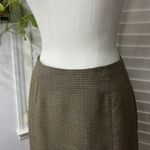 Ecru Vintage Plaid Skirt Photo 1