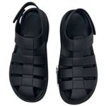 Crocs Stomp Fisherman Platform Black Sandals Men’s Size 6/Women’s Size 8 Photo 2