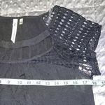 Ny Collection  sz small blouse women’s black cutout neck lace crochet sleeve NWT Photo 4