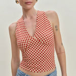 Reformation  Bowie Knit Top in Pamplona Dot Size XS NEW Photo 0
