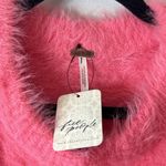 Free People NWT Harrison Bunny Crew Pink Small oversized Photo 5