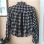 Urban Outfitters Renewal Plaid Zipper Button Down Top Photo 4