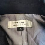 Tahari Arthur S. Levine Black Military Coat Gold Crest Buttons Tailored Size 8 Photo 2