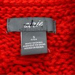 Aerie Cable Knit Crewneck Crop Sweater Red Small Photo 8