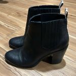 Dolce Vita Black Leather Ankle Boots with Snake Skin Detail Size 6 Photo 1