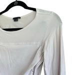 Theory  Pale Lavender Cropped Sleeve Knit Top Size Small Photo 4